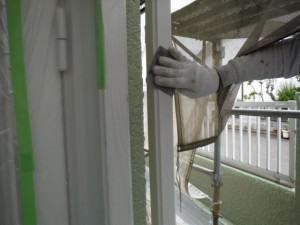 2015.07.16Ｉ様邸②雨樋ケレン施工中