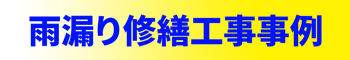 雨漏り修繕工事事例